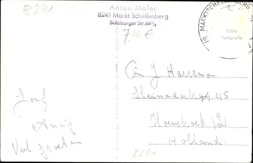 Foto Ak Marktschellenberg Markt Schellenberg in Oberbayern, Gesamtansicht, Haus Maier