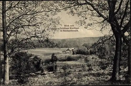 Ak Holzhausen am Reinhardswald Immenhausen in Hessen, Blick zum Forsthaus Waldhaus