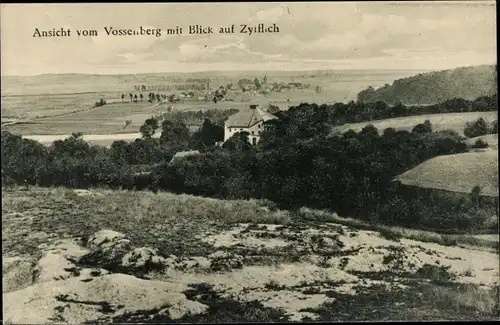 Ak Zyfflich Kranenburg, Blick vom Vossenberg auf die Gegend