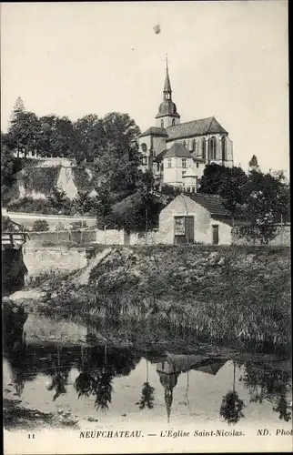 Ak Neufchâteau Lothringen Vosges, L'Eglise Saint Nicolas