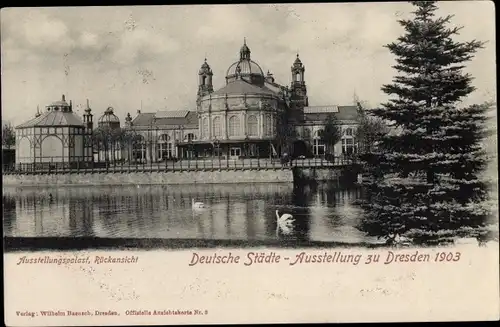 Ak Dresden Altstadt, Ausstellungspalast, Deutsche Städte Ausstellung 1903