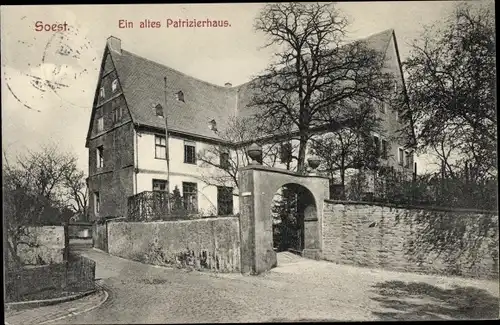 Ak Soest in Westfalen, ein altes Patrizierhaus