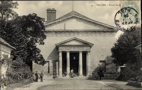 Ak Troyes Aube, Palais de Justice