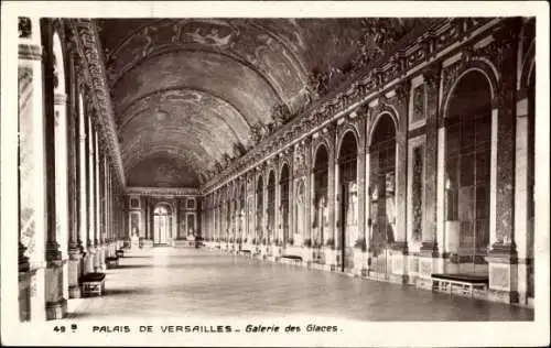 Ak Versailles Yvelines, Palais, Galerie des Glaces, Spiegelsaal