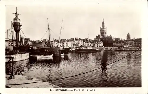 Ak Dunkerque Dünkirchen Nord, Le Porte, La Ville