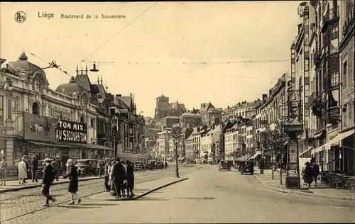 Ak Liège Lüttich Wallonien, Boulevard de la Sauveniere