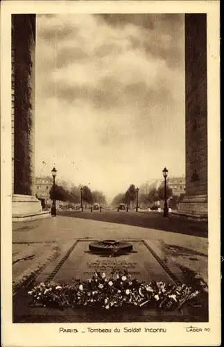 Ak Paris VIII. Arrondissement Élysée, Tombeau du Soldat Inconnu