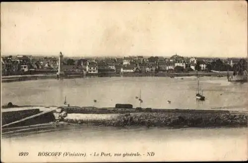 Ak Roscoff Finistère, Le Port