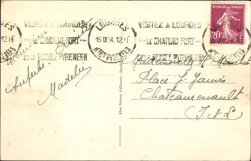 Ak Cauterets Hautes Pyrénées, Route de Cauterets a Pierrefitte, Le Limacon