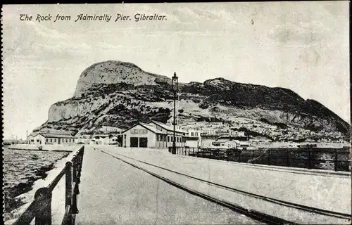 Ak Gibraltar, The Rock from Admiralty Pier