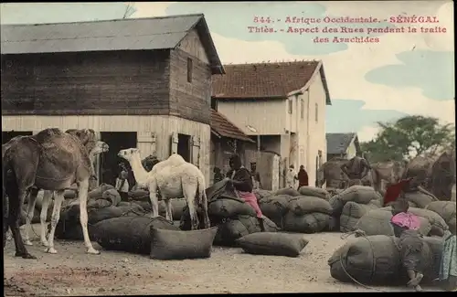 Ak Thies Senegal, Aspect des Rues pendant la traite des Arachides