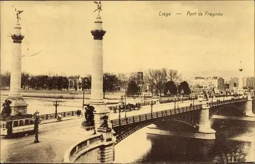 Ak Liège Lüttich Wallonien, Pont de Fragnee