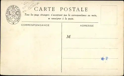 Künstler Ak Paquebot Jacques Cartier en croisière, CGT, Ligue Maritime et Coloniale