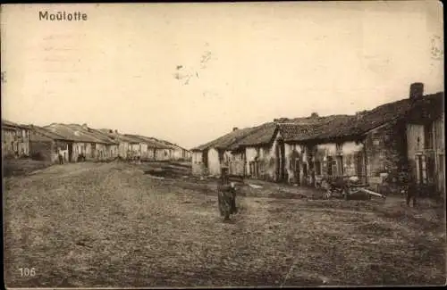 Ak Moulotte Meuse, Vue générale de la ville, les Maisons