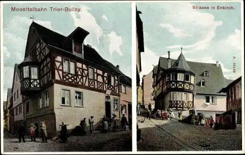 Ak Enkirch an der Mosel, Straßenpartien, Fachwerkhäuser