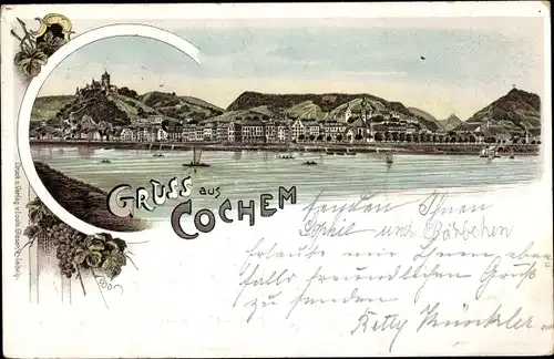 Litho Cochem an der Mosel, Rheinpartien