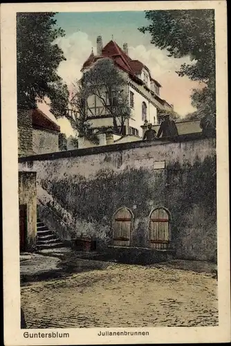 Ak Guntersblum am Rhein, Julianenbrunnen