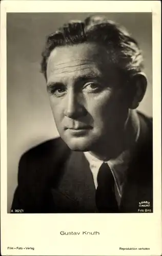 Ak Schauspieler Gustav Knuth, Portrait, Film Foto Verlag A 3621/1