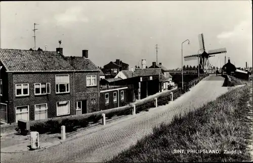 Ak Sint Philipsland Zeeland, Zuiddijk