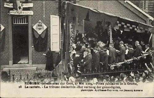 Ak Edegem Edeghem Flandern Antwerpen, jubelfeesten der Grot, 1909