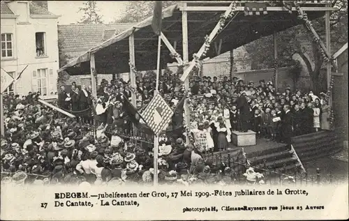 Ak Edegem Edeghem Flandern Antwerpen, jubelfeesten der Grot, 1909
