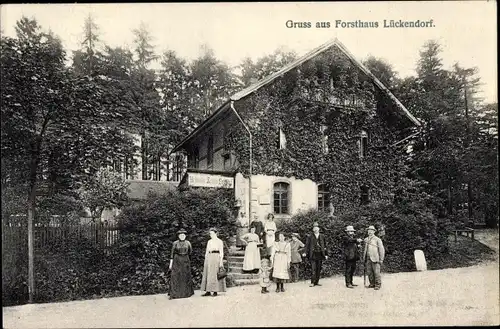 Ak Lückendorf Oybin in Sachsen, Forsthaus, Außenansicht von der Straße