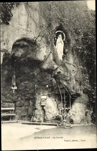 Ak Hérouville Saint Clair Calvados, La Grotte