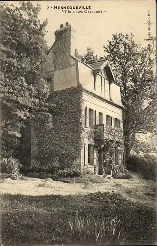 Ak Hennequeville Calvados, Villa Les Creuniers