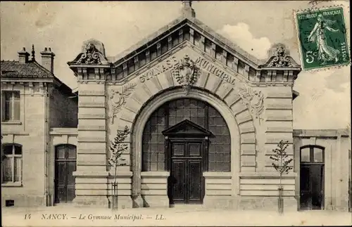 Ak Nancy Meurthe et Moselle, Le Gymnase Municipal