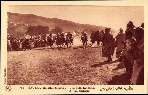 Ak Moulay Idriss Marokko, Reiterwettkampf, Une belle fantasia