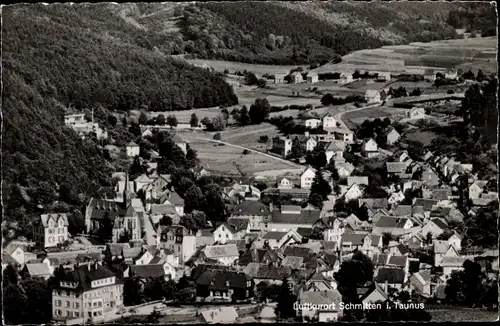 Ak Schmitten im Taunus Hessen, Blick über den Ort