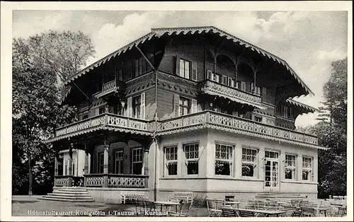 Ak Königstein im Taunus, Kurhaus, Außenansicht