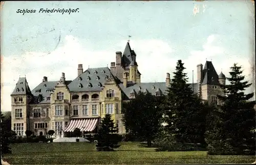 Ak Kronberg im Taunus, Schloss Friedrichshof, Gesamtansicht