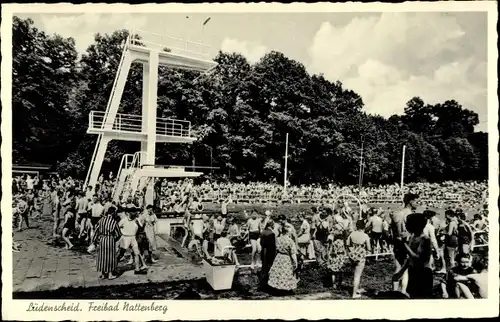 Ak Lüdenscheid im Märkischen Kreis, Freibad Nattenberg