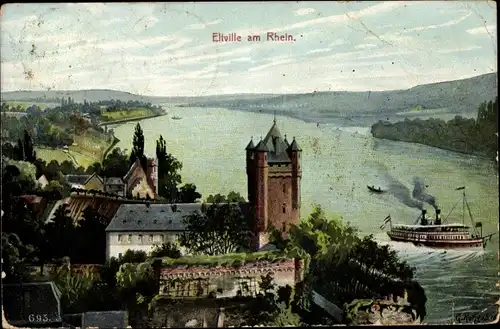Ak Eltville am Rhein Hessen, Kurfürstliche Burg Eltville