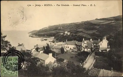Ak Rozel Bay Kanalinsel Jersey, Vue Generale