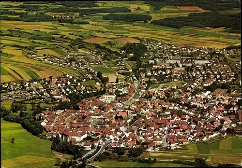 Ak Höchstadt an der Aisch, Gesamtansicht, Fliegeraufnahme