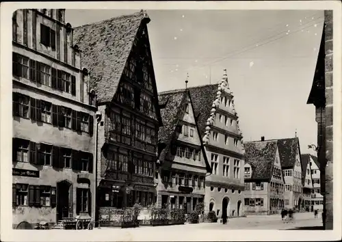 Ak Dinkelsbühl in Mittelfranken, Rothenburgerstraße, Ratstrinkstube, Deutsches Haus