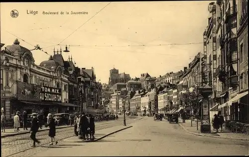Ak Liège Lüttich Wallonien, Boulevard de la Sauveniere