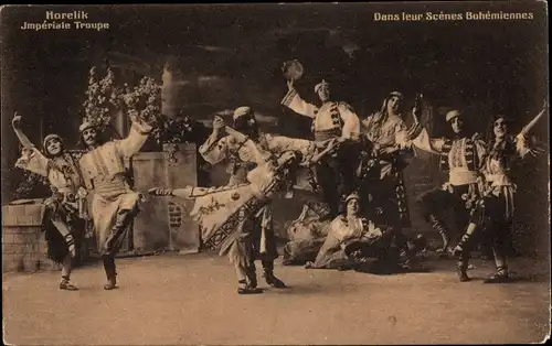 Ak Horelik, Imperial Troupe, Dans leur Scenes Bohemiennes, russische Tänzer