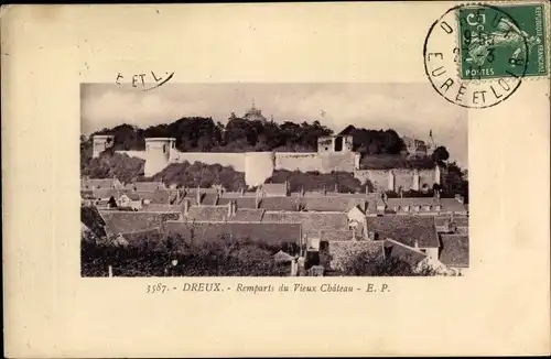 Ak Dreux Eure et Loir, Remparts du Vieux Chateau