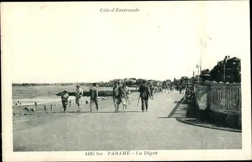 Ak Paramé Saint Malo Ille et Vilaine, La Digue