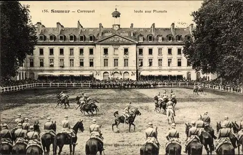 Ak Saumur Maine et Loire, Carrousel Militaire