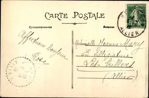 Ak Hérisson Allier, Ruines du Vieux Chateau