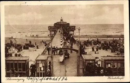 Ak Scheveningen Den Haag Südholland, Wandelhoofd, Seebrücke