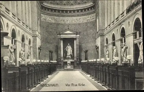 Ak København Kopenhagen Dänemark, Vor Frue Kirke