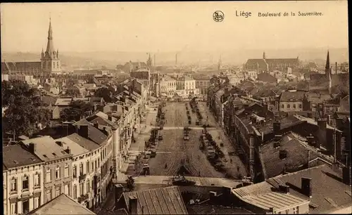 Ak Liège Lüttich Wallonien, Boulevard de la Sauveniere