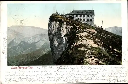 Ak St. Wolfgang im Salzkammergut Oberösterreich, Schafbergspitze