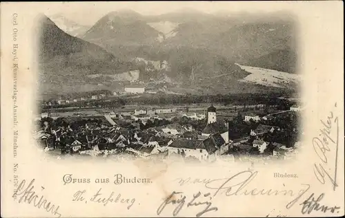 Ak Bludenz in Vorarlberg, Panorama