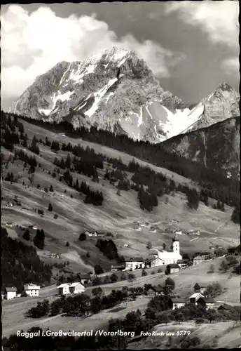 Ak Raggal Vorarlberg, Großwalsertal, Panorama, Berge